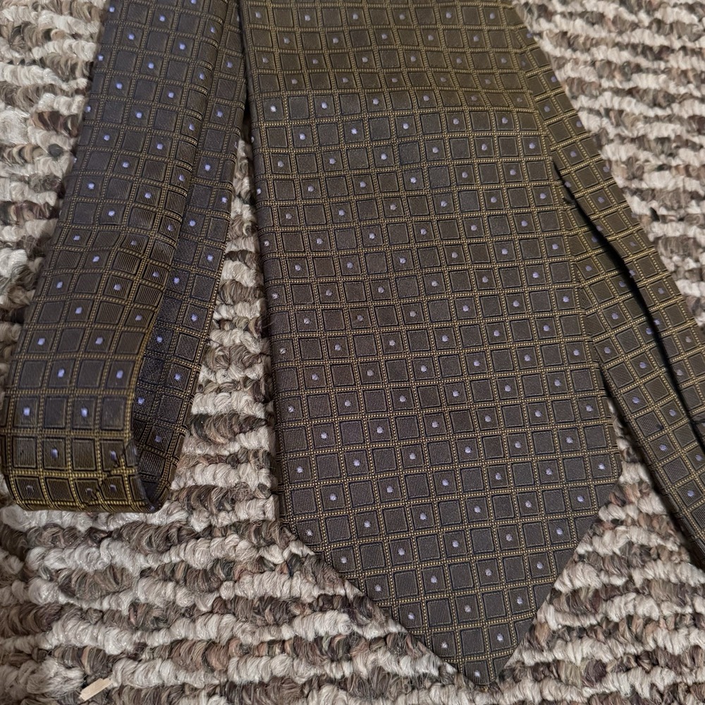 valerio garati silk tie Brown Career Elevated